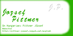 jozsef pittner business card